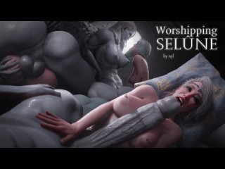 worshipping selune [baldur s gate sex] by nyl